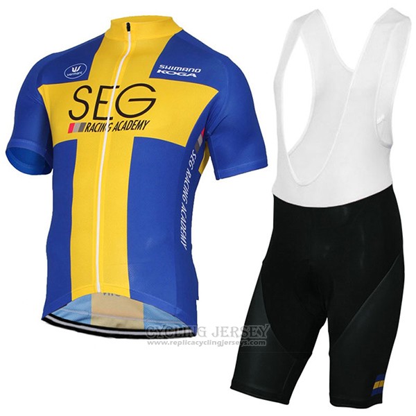 2017 Cycling Jersey SEG Racing Academy Champion Sweden Short Sleeve and Bib Short